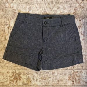 EXPRESS blue linen shorts